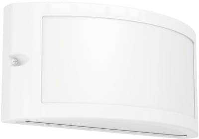 EGLO buitenwandlamp POGGIARELLO, wit, plat, 22 cm, IP54