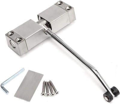 Automatische Deursluiter - Veersluiter Deur - Deur Dicht Houden - Verstelbaar Links Rechts - 20-40kg Deur - Zilverkleurig