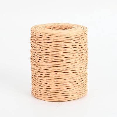 Allecto Plus - Papierdraad 200m 2mm Natuurlijk papierdraad voor knutselen bloemen maken bloemen verpakken kerst bruiloft boeket inpakken bloem splitsen