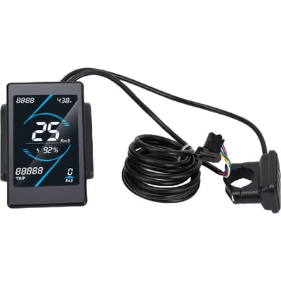 Écran LCD pour vélo électrique T5S Panneau LCD pour scooter électrique avec connecteur SM 2472V pour le cyclisme black