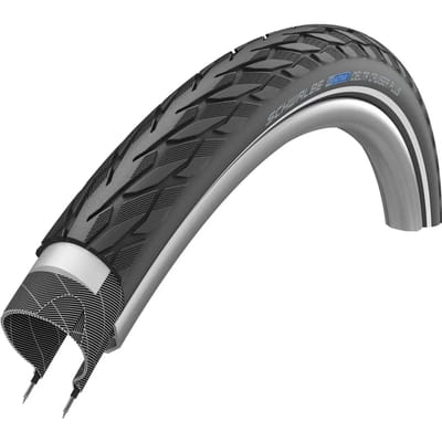 Stijve band met reflector Schwalbe Delta Cruiser Plus Active Punctureg. Twinskin 47-406