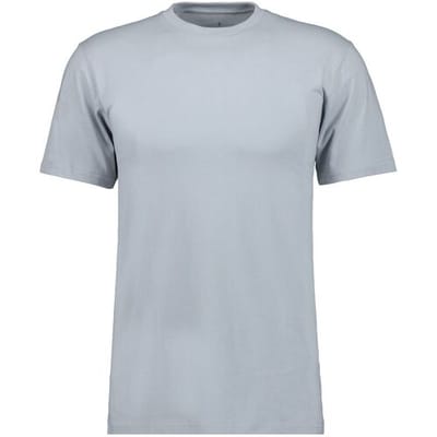 Ragman T-Shirt Uni Round Neck Single Jersey Silver / male