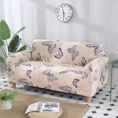 Spandex Elastische Bankhoes Strakke Wrap All-Inclusive Bankhoes Voor Woonkamer Modulaire Meubels Bankhoes 1 /2 /3 /4-zits 1-Seat 90-140cm gray