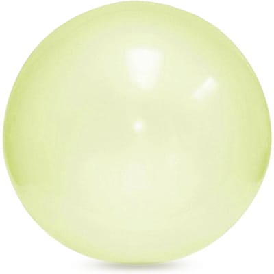Opblaasbare bubbelbal voor volwassenen, kinderen, met water gevuld ballonbalspeelgoed voor buitenstrandtuinzwembad XL geel