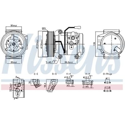 Airco-compressor NISSENS 890957