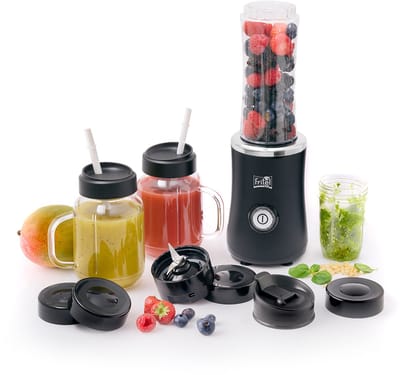 FRITEL Blend & go BG 2310 - Blender set / Smoothie Maker / Blender To Go - 500W - 0,3L / 0,6L / 0,6L - 4 Bekers / 14 Stuks