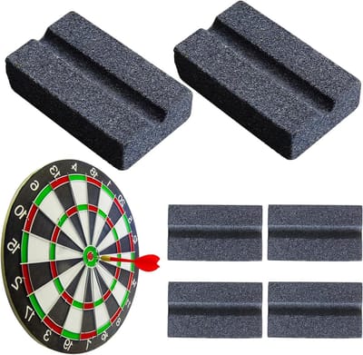 Dartpunten Slijper - Metalen Punten - Precisie Werpen - Duurzaam Zandsteen - 6 Stuks - Zwart