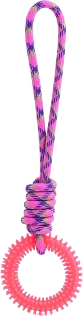 Livano Honden Speelgoed - Hond - Speelgoed - Dog Toy - Touw - Roze