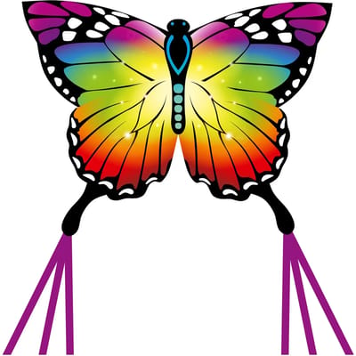 HQ Invento - Butterfly Kite Indigo - Kindervlieger - Regenboog