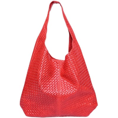 Luisa Vannini Rood Rundleer Tas