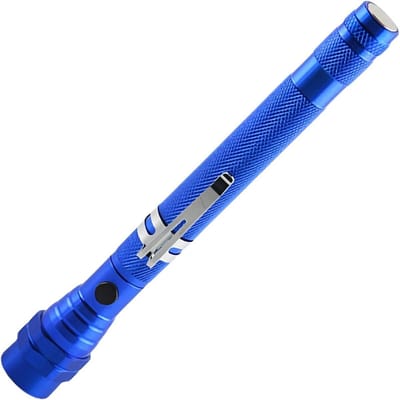 Telescopische Zaklamp - Magnetische Tool - Klusjes Binnen - 360 Graden Draaibaar - 57 Cm Uitschuifbaar - Blauw