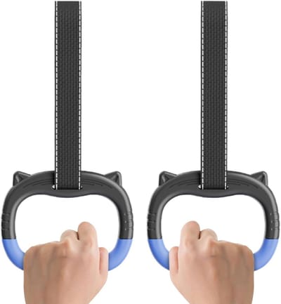 Gymnastiekringen - Trainingsringen - Kracht Training - Verstelbare Riemen - 200 kg - Zwart