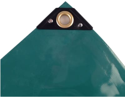 PVC afdekzeil 6x12m, 650g/m², groen – Waterdicht en Reisfest