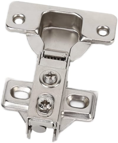 Dailygoods- Hoekscharnier 90-105° Opening - 35mm Hinge Cup - Demping Pipe Hinge - Zinklegering - 95x65mm - Inclusief Schroeven - Dempingscharnier