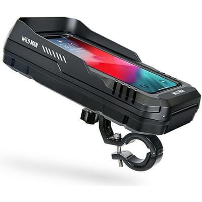 WILDMAN FK2 Fietstas Frame Tas met Telefoonhouder - Zwart