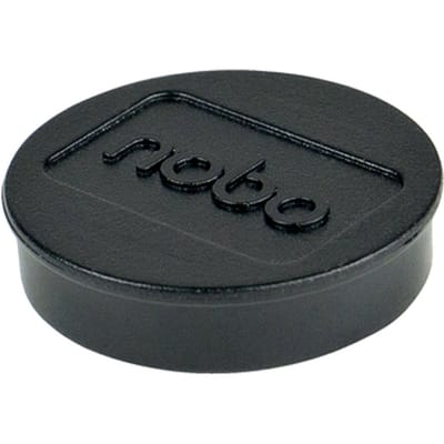 Nobo Magnetische Whiteboard Magneten, pak van 10 stuks, 32mm Gekleurde Magneten Zwart