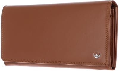 Golden Head Leren portemonnee Polo RFID Protect Damenbörse 2802 Cognac bruine