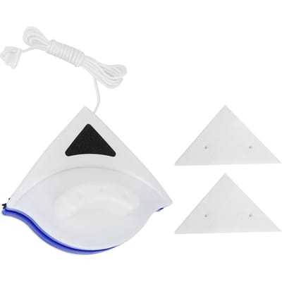 Huis Raamglas Reinigingsgereedschap Dubbelzijdig Magnetische Borstelreiniger Wisser Oppervlak white