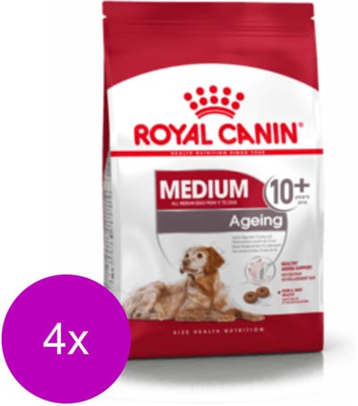 Royal Canin Medium Ageing 10+ - Hondenvoer - 4 x 3 kg