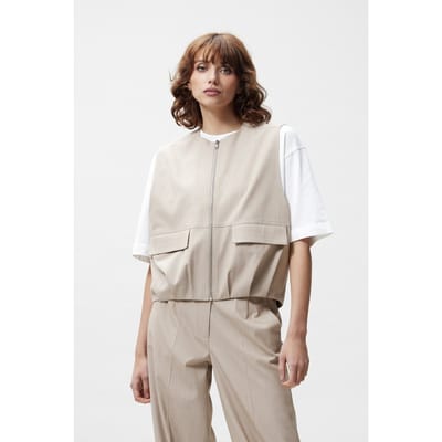Catwalk Junkie Pinstripe Bodywarmer Cement Taglia: 42 | Giacche Outlet | Donna