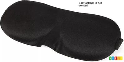 *** Slaapmasker - 3D - Oogmasker - Slapen - Reizen - migraine - nachtrust- donker -Zwart van Heble® ***