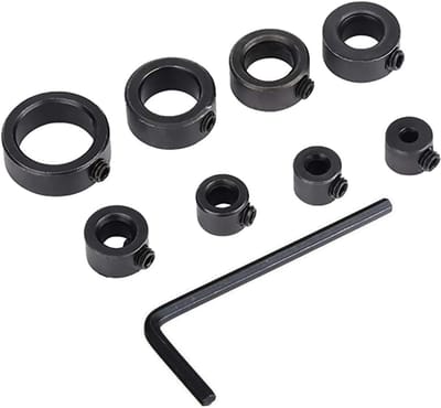 Dailygoods - 9-delige Ringboor Set met Boordieptestop en Inbussleutel