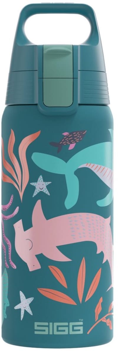 SIGG drinkfles Blue World 0,5l - kindvriendelijke waterfles multicolor.