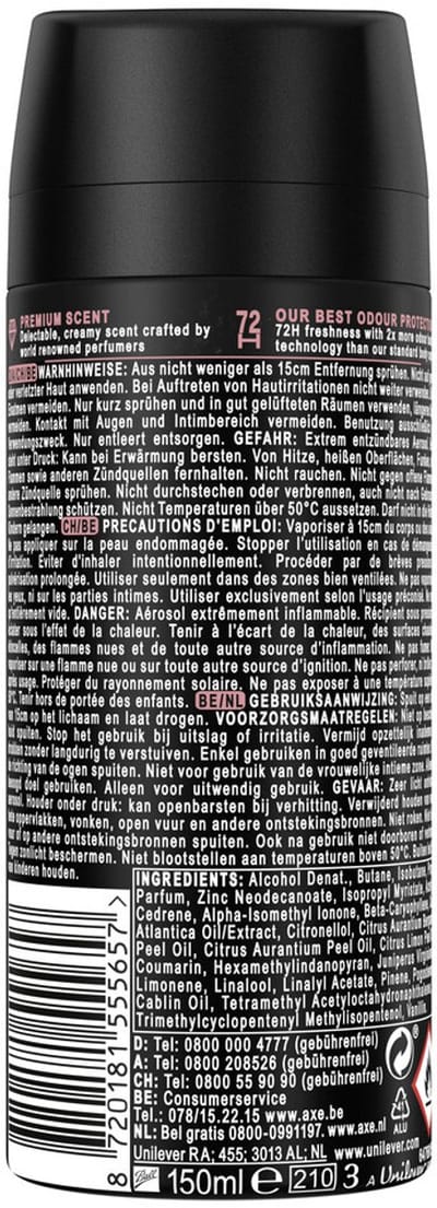 Axe Deodorant Bodyspray Cocoa Velvet - 150 ml