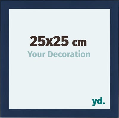 Your Decoration - Fotolijst 25x25 cm - MDF - Donkerblauw Geveegd - Como