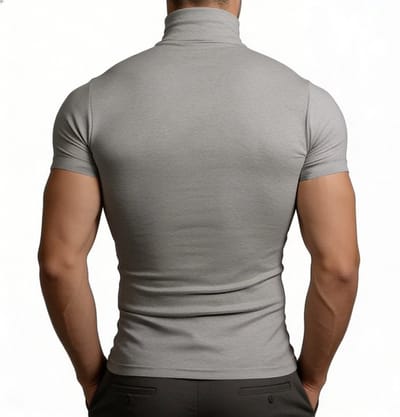 Col - Shirt - grijs - Heren - Polyester - Stretch