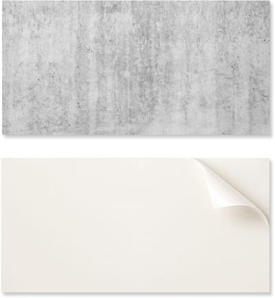 Verlijmd PVC-paneel met een motief, perfect voor de hal, 120x60 cm, betontextuur met scheuren.