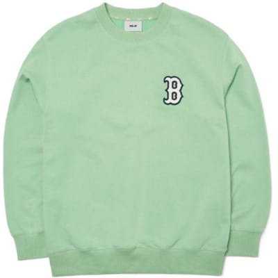 Sweatshirt à col rond MLB Logo de base Boston Red Sox Unisexe Vert 3AMTB0221-43KAL XL white