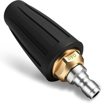Turbo Nozzle voor Hogedrukreiniger 4000 PSI - 360° Roterende Spuitmond met 1/4 Inch Quick Connector - Hogedrukreiniger Accessoire voor Auto, Tuin, Beton en Baksteen