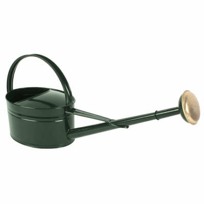 Vintage - Ovale Geëmailleerde metalen gieter – Retro Plantengieter - 70 x 20 x 32 cm - Groen