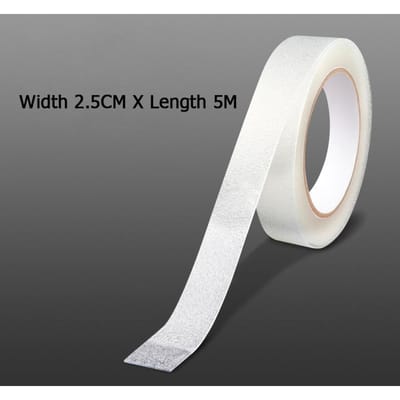 5M Transparante Antislip Tape Waterdicht Antislip Tractie Grip Tape voor Badkuipen Boten Trappen Helder Zacht Comfortabel Voor Blote Voeten white