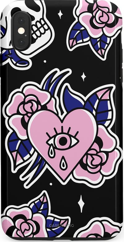 Casetastic Hoesje Geschikt voor Apple iPhone Xs Max - Stijlvolle Beschermende Duo-layer Case - Eindeloze passie