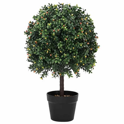 vidaXL - Buxusbal - Groen - 35 - x - 35 - x - 50 - cm - Kunststof