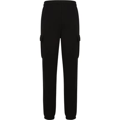 Urban Classics - Light Terry Wide Cargo Heren joggingbroek - M - Zwart