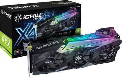 Inno3D iChill C307T4-086XX-1820VA35 videokaart NVIDIA GeForce RTX 3070 Ti 8 GB GDDR6X