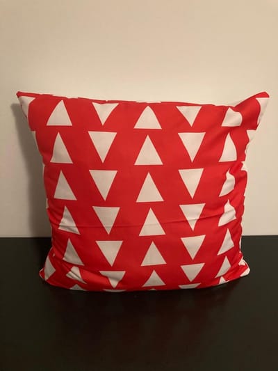 Nordic Geometry Collection Kussenhoes – Red Edition - 45x45 cm