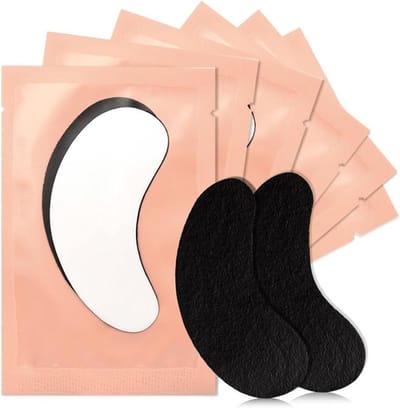 Oogpads voor Wimperverlenging - Wimperpads Gelpads - Wimpers Aanbrengen - Pluisvrij Isoleren - 50 paar - Zwart