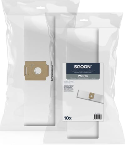 SQOON® Stofzuigerzakken Geschikt voor Wetrok Monovac / Durovac 6 Series - 10 Stuks