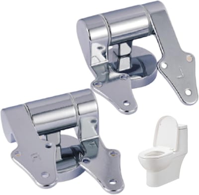 Toiletbril Scharnieren Vervanging 2 Stks Zinklegering Soft Close Toiletbril Scharnieren Vervanging met Installatie Hardware voor Reparatie Accessoires, Scharnier