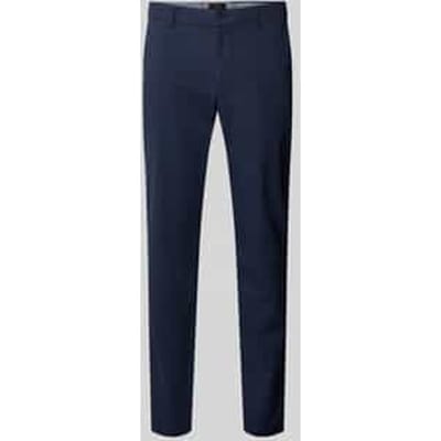 Slim fit stoffen broek met achterzakken model 'Brody'