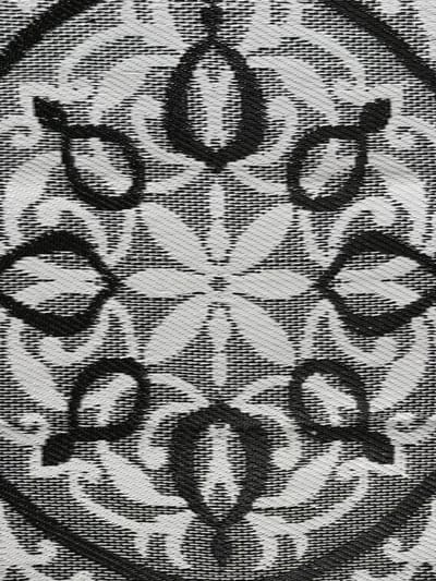 Buitenkleed 270-360cm, zwart/wit/grijs, Ruit