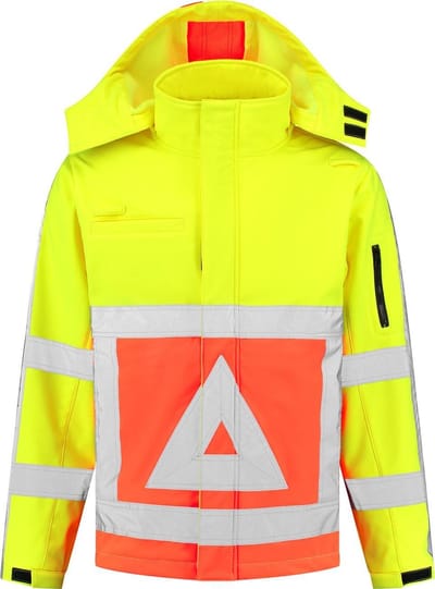 EM Traffic Softshell Jas Verkeersregelaar - Maat XS