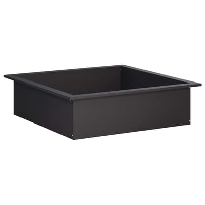 vidaXL - Vuurschaal - Ring - Zwart - 90 - x - 90 - x - 25 - cm - Staal