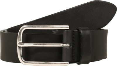 Vanzetti Leren Riem Denim Love 35mm Full Leather Belt W95 Black Zwart