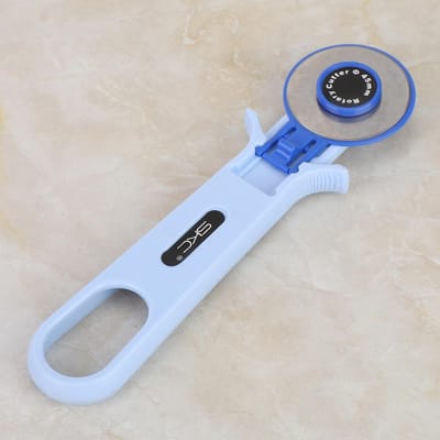 Outil de Coupe Rotatif 45mm1.8in pour Tissu Cuir Artisanat DIY pour Tissu Papier white