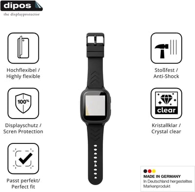 dipos – 2x Beschermfolie geschikt voor Zonaro BW-BLK-001 | 3D Full Cover Screenprotector | 100% Passend